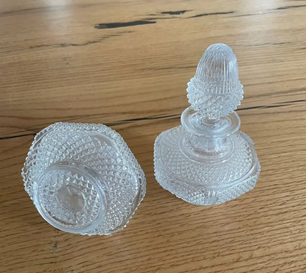 Paire Bouteille de parfum Saint Louis 19ème