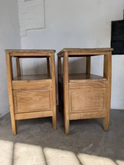 Paire chevets chêne 1950