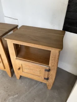 Paire chevets chêne 1950