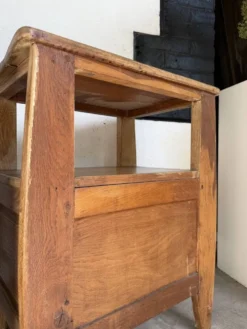 Paire chevets chêne 1950