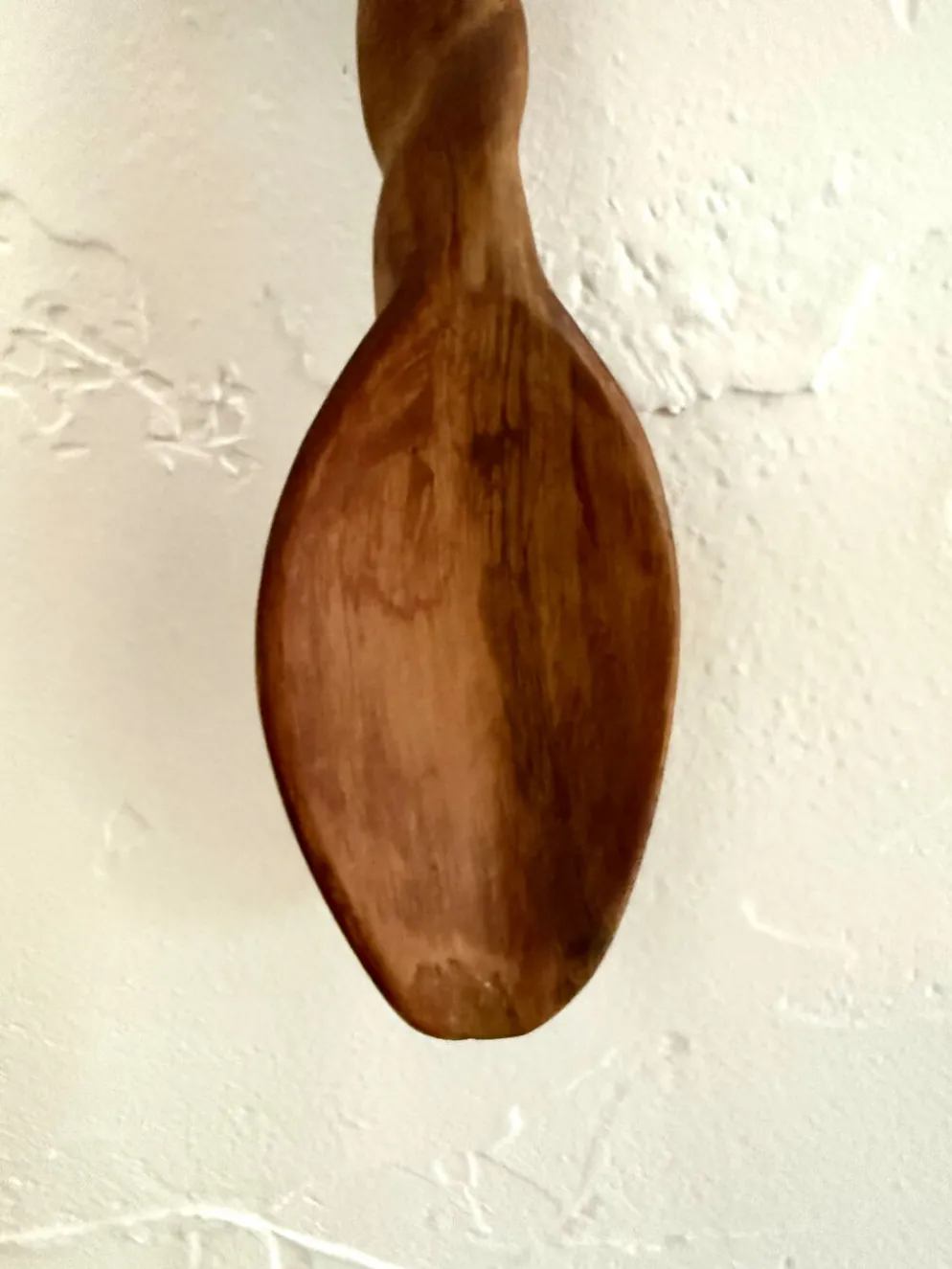 Paire cuillère & fourchette en bois sculpté XXL