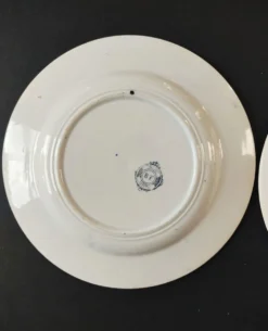 Paire d'assiette Boch Frères Keramis Cellini