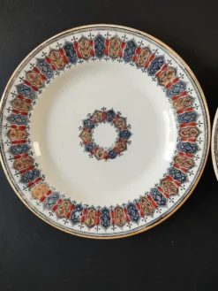 Paire d'assiette Boch Frères Keramis Cellini