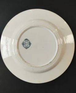 Paire d'assiette Boch Frères Keramis Cellini