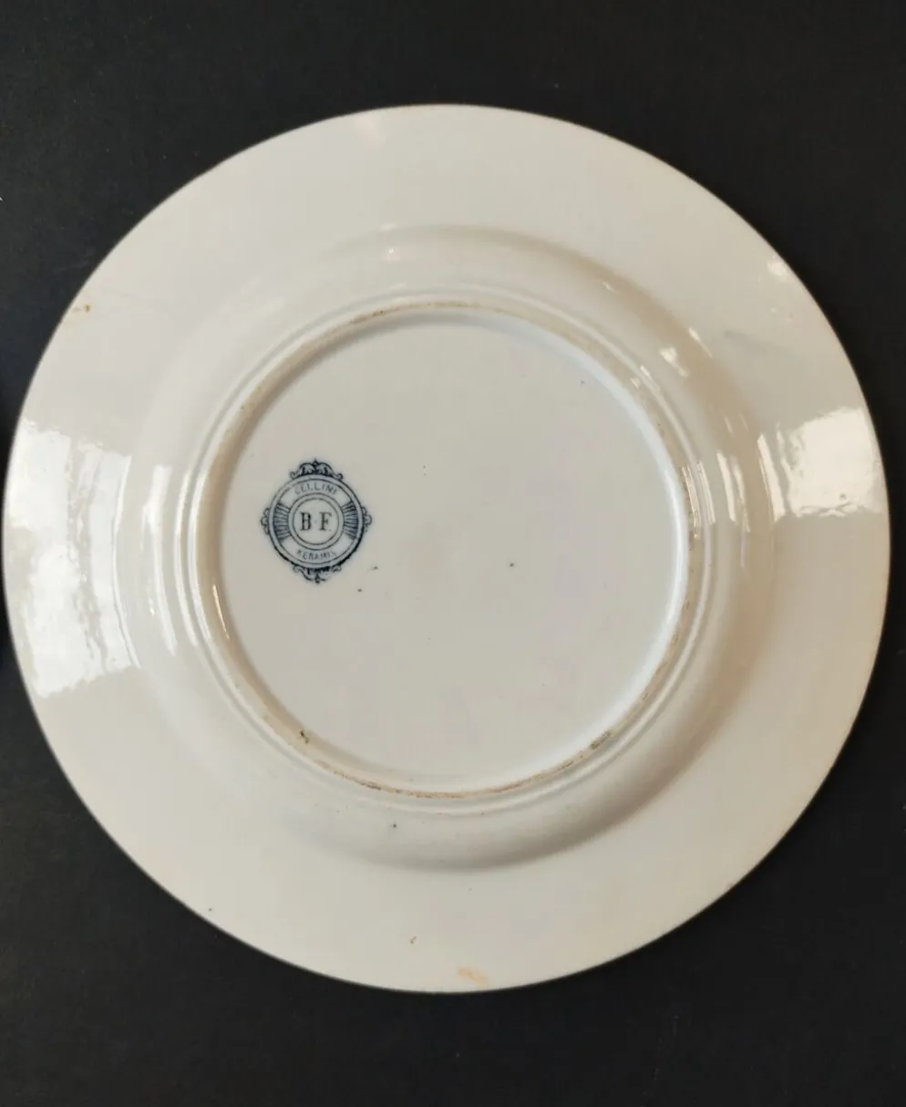 Paire d'assiette Boch Frères Keramis Cellini