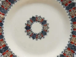 Paire d'assiette Boch Frères Keramis Cellini