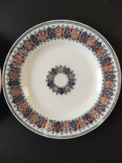 Paire d'assiette Boch Frères Keramis Cellini