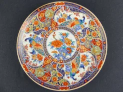 Paire d'assiettes à dessert en porcelaine Taous, Maroc, vintage