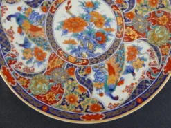 Paire d'assiettes à dessert en porcelaine Taous, Maroc, vintage