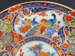 Paire d'assiettes à dessert en porcelaine Taous, Maroc, vintage