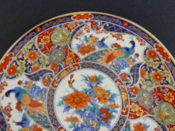 Paire d'assiettes à dessert en porcelaine Taous, Maroc, vintage