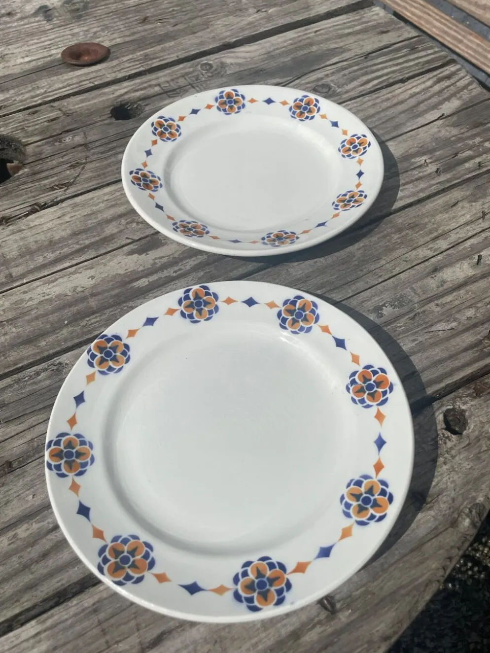 Paire d’assiettes Hamage Moulin des Loups