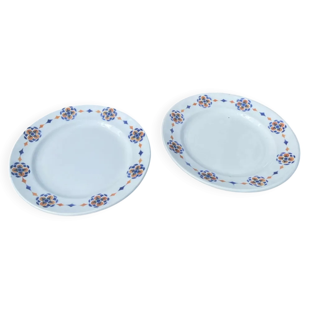 Paire d’assiettes Hamage Moulin des Loups