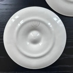 Paire d’assiettes à huîtres St Amand