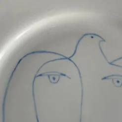 Paire d'assiettes Picasso en porcelaine de Limoges - Ref 1324