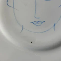Paire d'assiettes Picasso en porcelaine de Limoges - Ref 1324