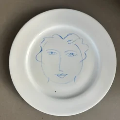 Paire d'assiettes Picasso en porcelaine de Limoges - Ref 1324
