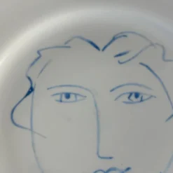 Paire d'assiettes Picasso en porcelaine de Limoges - Ref 1324