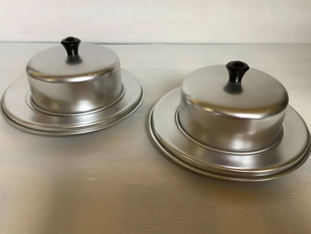 Paire de beurriers cloche anciens Belgium