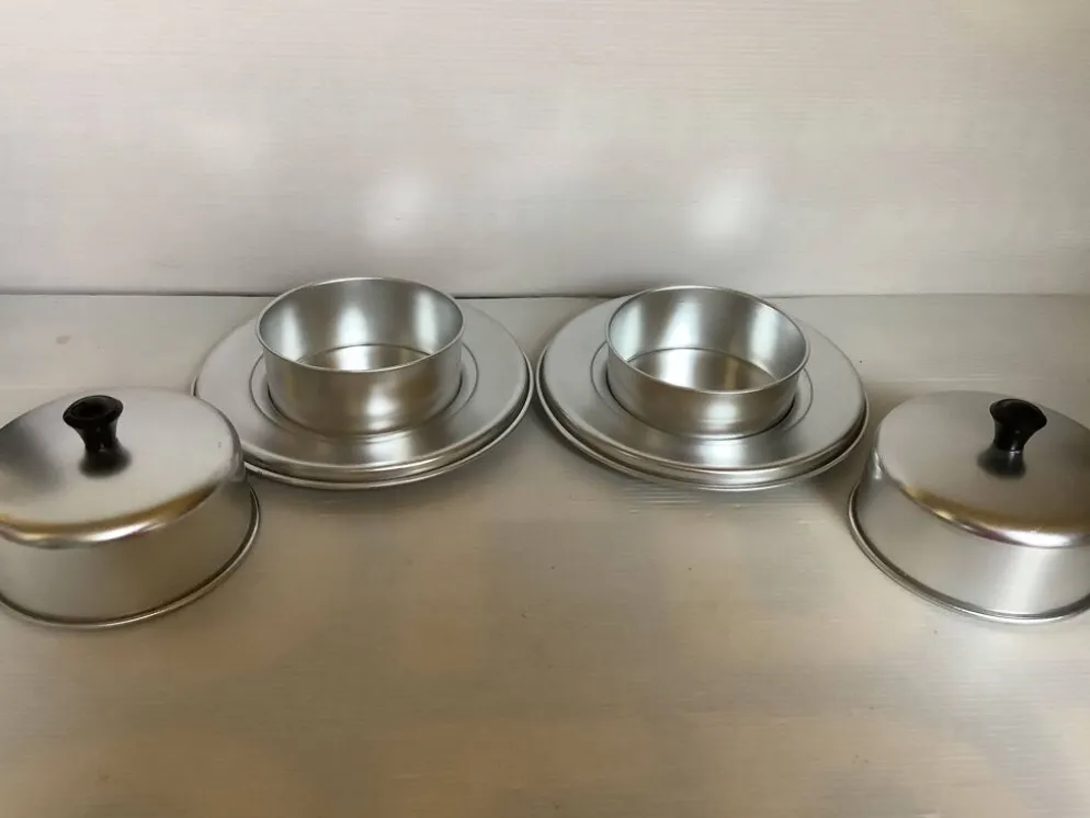 Paire de beurriers cloche anciens Belgium