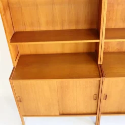 Paire de bibliothèques en teck années 60