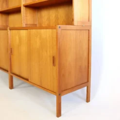Paire de bibliothèques en teck années 60