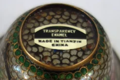 Paire de bols vintage Plique-à-jour émail cloisonné, Chine