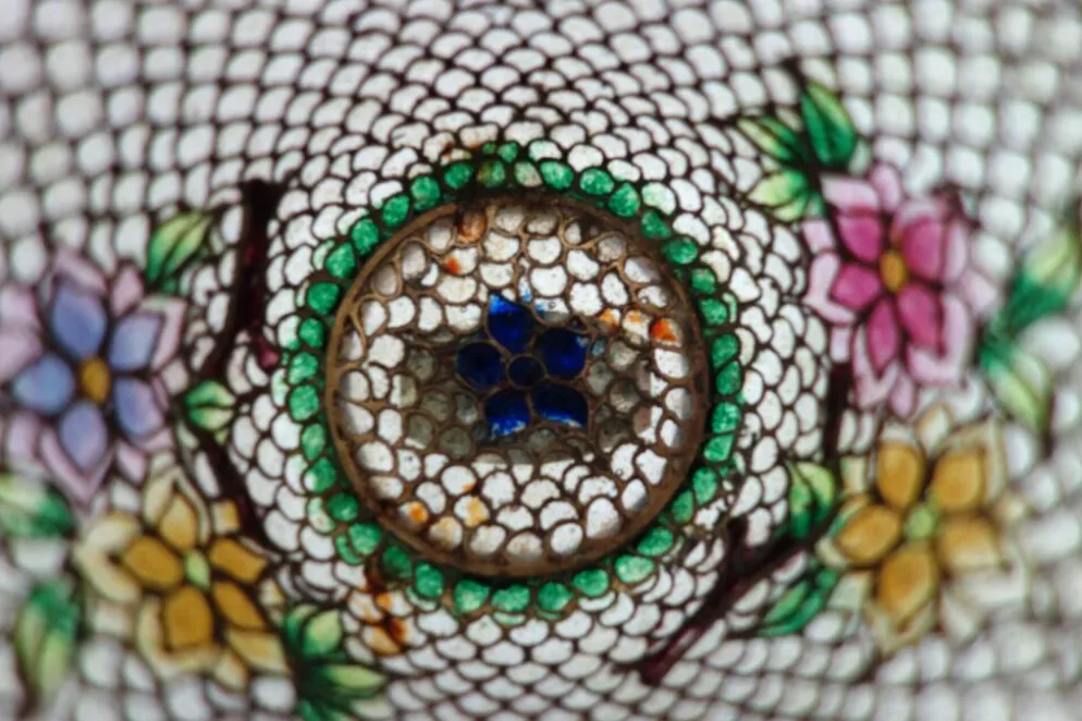 Paire de bols vintage Plique-à-jour émail cloisonné, Chine