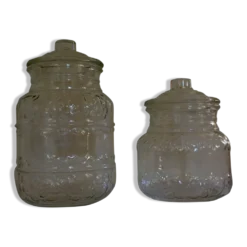 Paire de bonbonnières des années 60