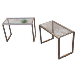 Paire de bout de canapé, chevets année 70