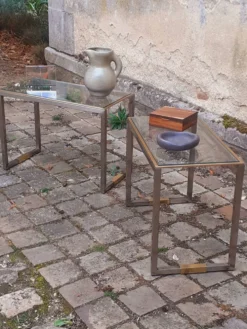 Paire de bout de canapé, chevets année 70