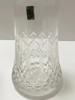 Paire de bouteilles décanteurs en cristal transparent par Bleikristall, Allemagne