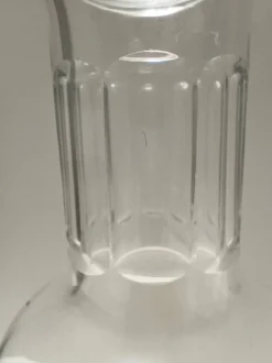 Paire de bouteilles décanteurs en cristal transparent par Bleikristall, Allemagne