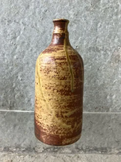 Paire de bouteilles en ceramique Alain rech, vintage 60/70