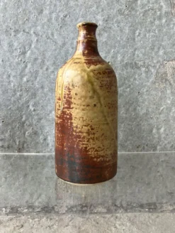Paire de bouteilles en ceramique Alain rech, vintage 60/70