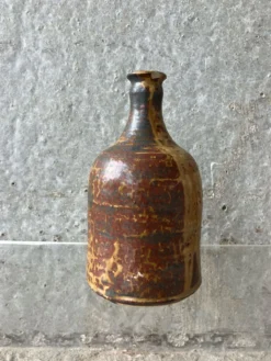 Paire de bouteilles en ceramique Alain rech, vintage 60/70