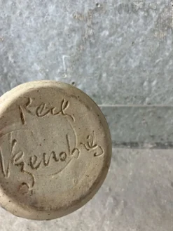 Paire de bouteilles en ceramique Alain rech, vintage 60/70