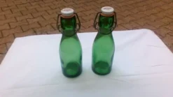 Paire de 2 bouteilles en verre Bulach