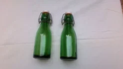 Paire de 2 bouteilles en verre Bulach