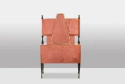 Paire de cabinets italiens en placage de teck. Années 1960.
