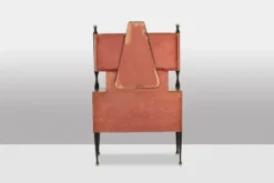 Paire de cabinets italiens en placage de teck. Années 1960.