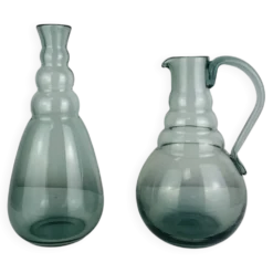 Paire de carafes Daum Nancy, art déco