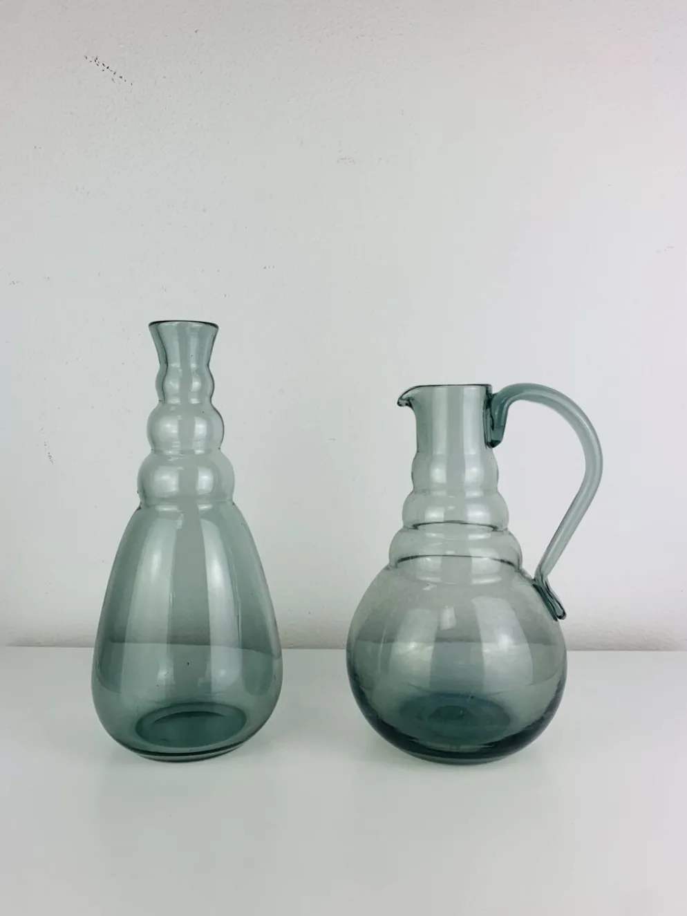 Paire de carafes Daum Nancy, art déco