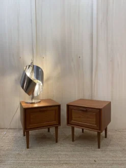 Paire de chevet en teck scandinave