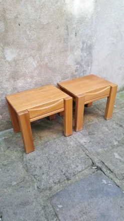 Paire de chevets en orme Atelier Chauvin