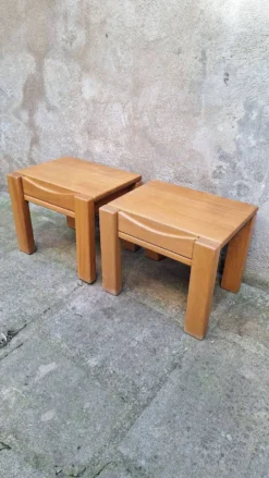 Paire de chevets en orme Atelier Chauvin