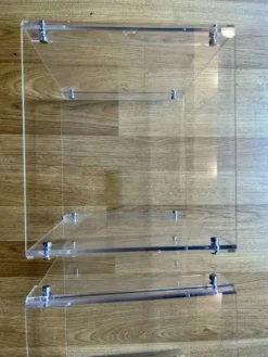 Paire de chevets en plexiglas — Michel Dumas pour Roche Bobois, années