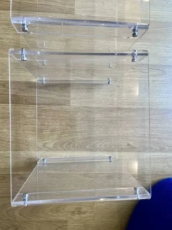 Paire de chevets en plexiglas — Michel Dumas pour Roche Bobois, années