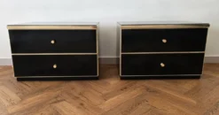 Paire de chevets Maison Roméo Paris par Jean-Claude Mahey, années 1970