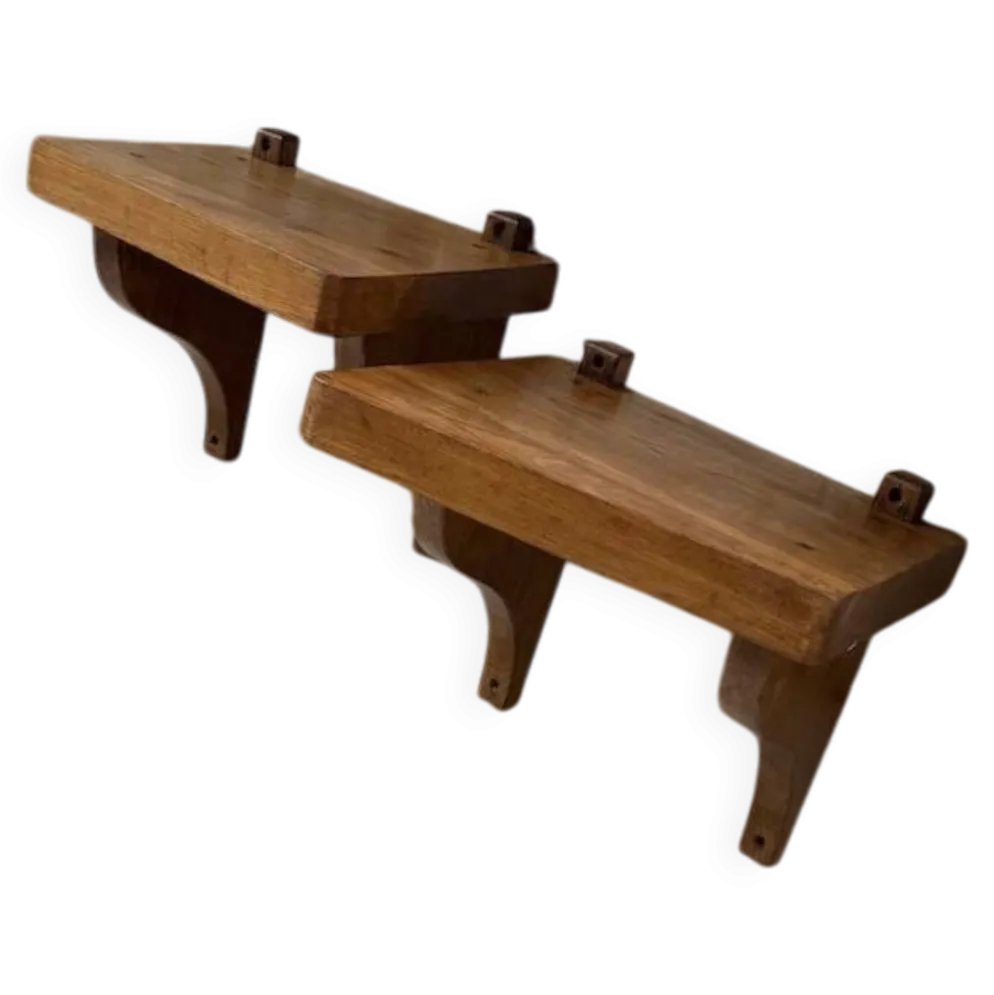 Paire de chevets muraux modernistes constructivistes